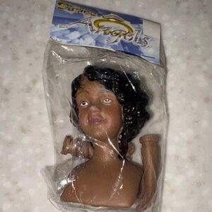 Darice Angels Doll head  with Brown and Black Features